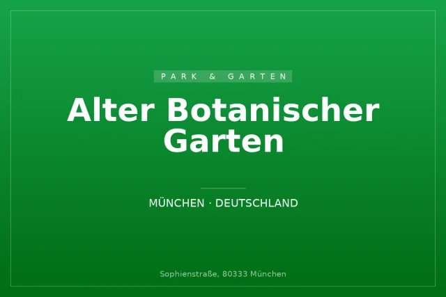 Alter Botanischer Garten