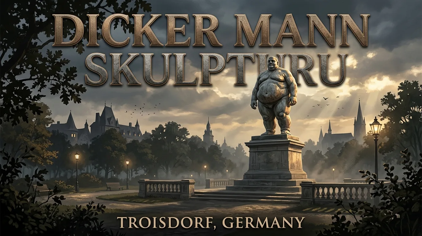 Dicker Mann Skulpturu
