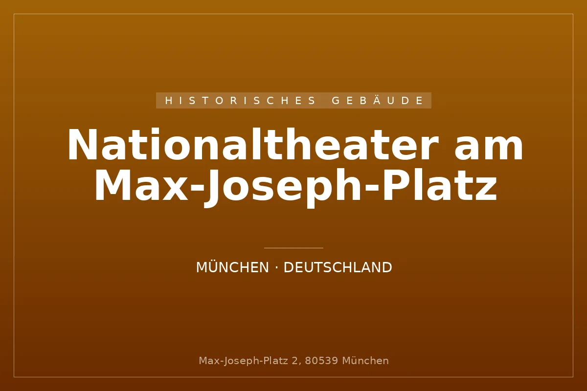 Nationaltheater am Max-Joseph-Platz