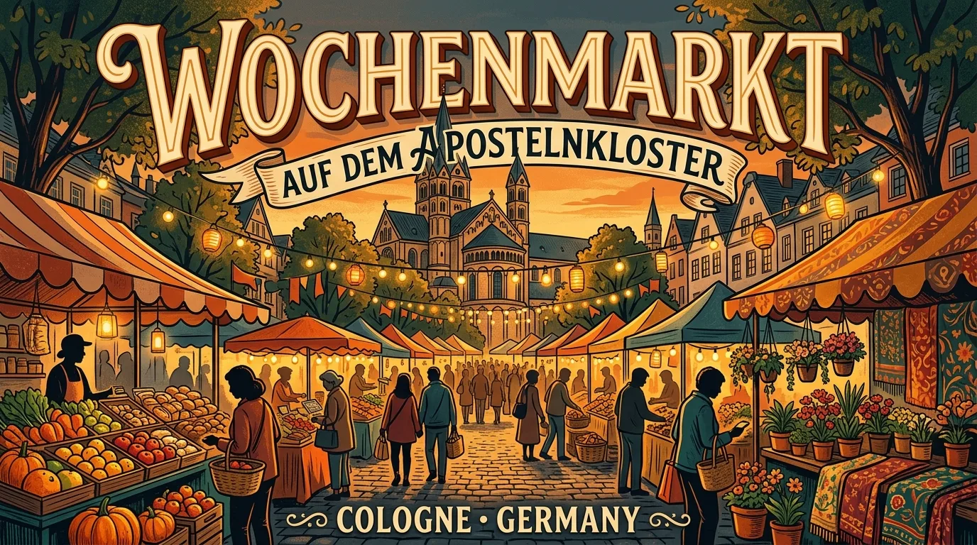 Wochenmarkt auf dem Apostelnkloster